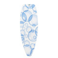 Husa pentru masa de calcat, Brabantia D, PerfectFlow Bubbles, 135x45 cm, 2 mm spuma, bumbac