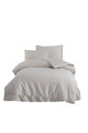 Lenjerie de pat pentru o persoana, Water Yollu Saten - Beige, EnLora Home, 70% bumbac/30% poliester