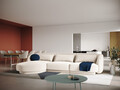 Coltar stanga 4 locuri, Tulum, Cosmopolitan Design, 255x156x70 cm, catifea, bej deschis