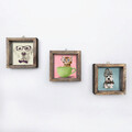 Set 3 tablouri decorative, UKZM017, MDF, Imprimat UV, Multicolor