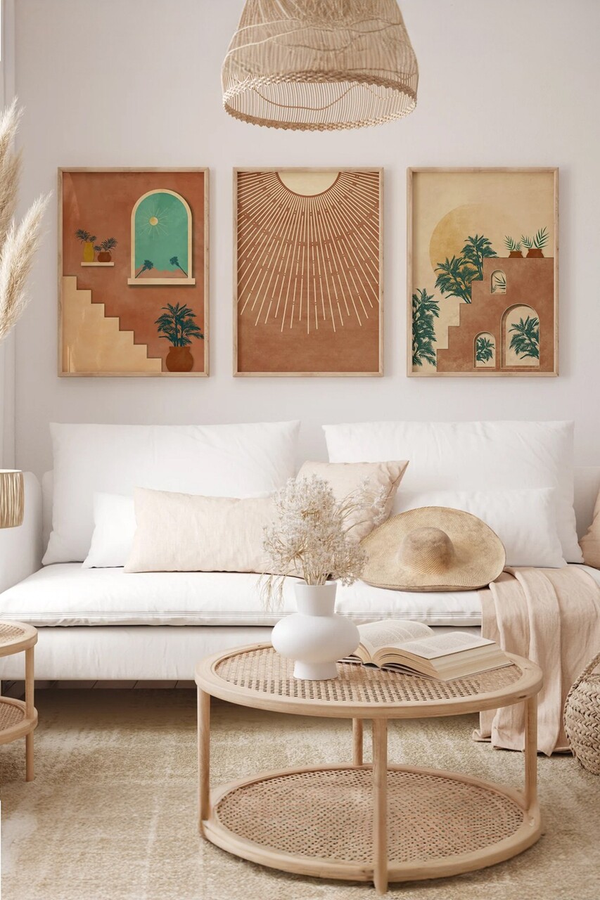 Set 3 tablouri decorative 3Dartsohoset27 MDF Multicolor