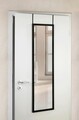 Oglinda suspendabila pe usa, Wenko, Arcadia, 30 x 120 cm, sticla/plastic, negru
