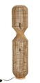 Lampadar Malabo, Bizzotto, D30x135 cm, 2 x E27, 40W, metal/hartie impletita, natural