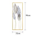 Decoratiune de perete, Nezgep, Metal, Dimensiune: 32 x 90 x 5 cm, Multicolor