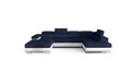 Coltar extensibil stanga 6 locuri ELTAP, Rod-50, Rodrigo, 345x202x90 cm, lemn/poliester, albastru inchis/alb
