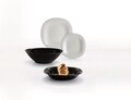 Serviciu de masa 19 piese, Luminarc, Carine Granite/Black, opal