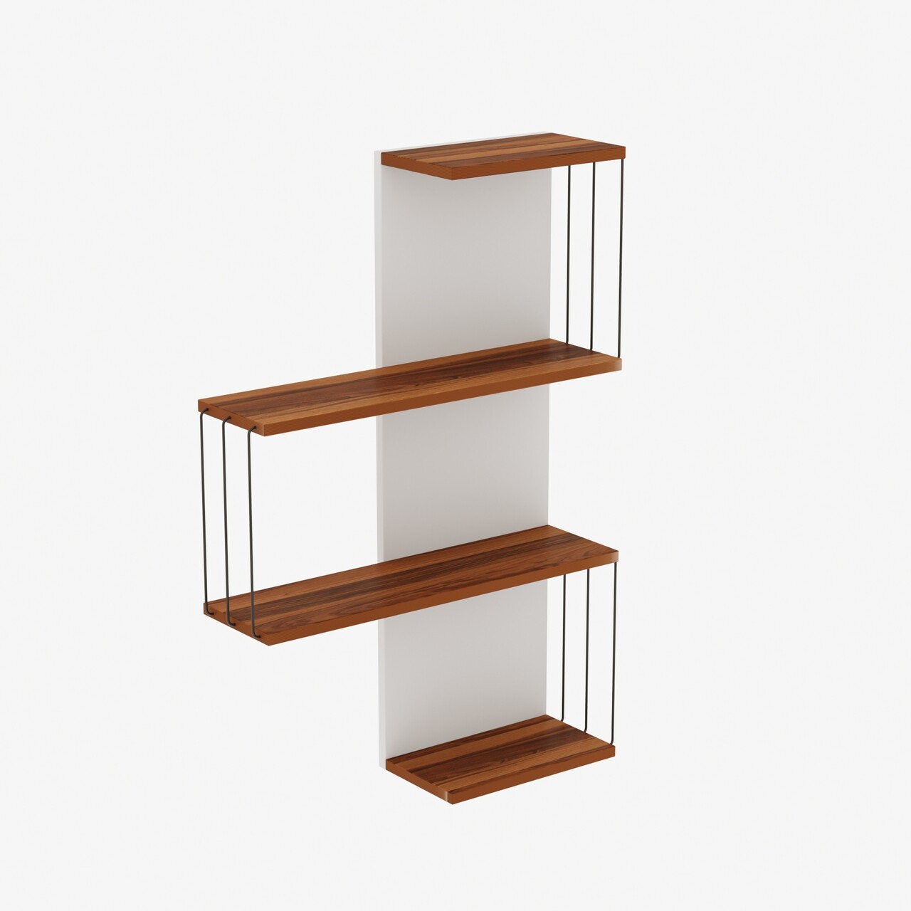 Raft de perete, Kalune Design, Cambel, 64x96x19 cm, PAL, Maro - 1 | YEO