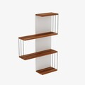 Raft de perete, Kalune Design, Cambel, 64x96x19 cm, PAL, Maro