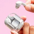 Casti fara fir cu carcasa de incarcare Grey InnovaGoods, Bluetooth 5.0, control tactic, USB-C, gri
