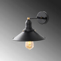 Aplica de perete, Fulgor, 942FLG2168, Metal, Negru/Maro antic