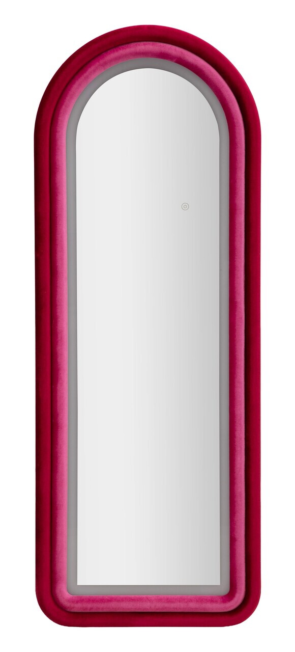 Oglinda de perete cu LED, Irregular Frame, Mauro Ferretti, MDF, 60x160 cm, roz/mov — imaginea 2
