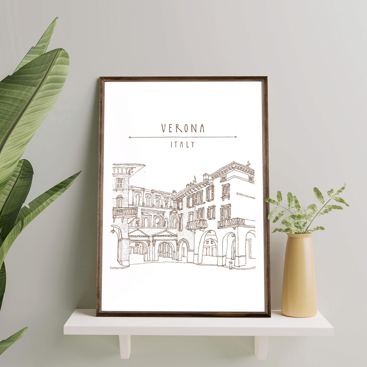 Tablou decorativ TD046 Lemn Desenat manual Natural