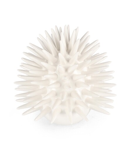 Decoratiune Abyss Sea Urchin, Bizzotto, Ø 20 x 18.5 cm, portelan, alb