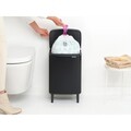 Cos de rufe, Brabantia, Bo Small, 12 L, 23x29.5x45.5 cm, otel, negru mat