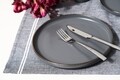 Set 6 farfurii intinse Calypso, Art of Dining by Heinner, 27 cm, ceramica, gri