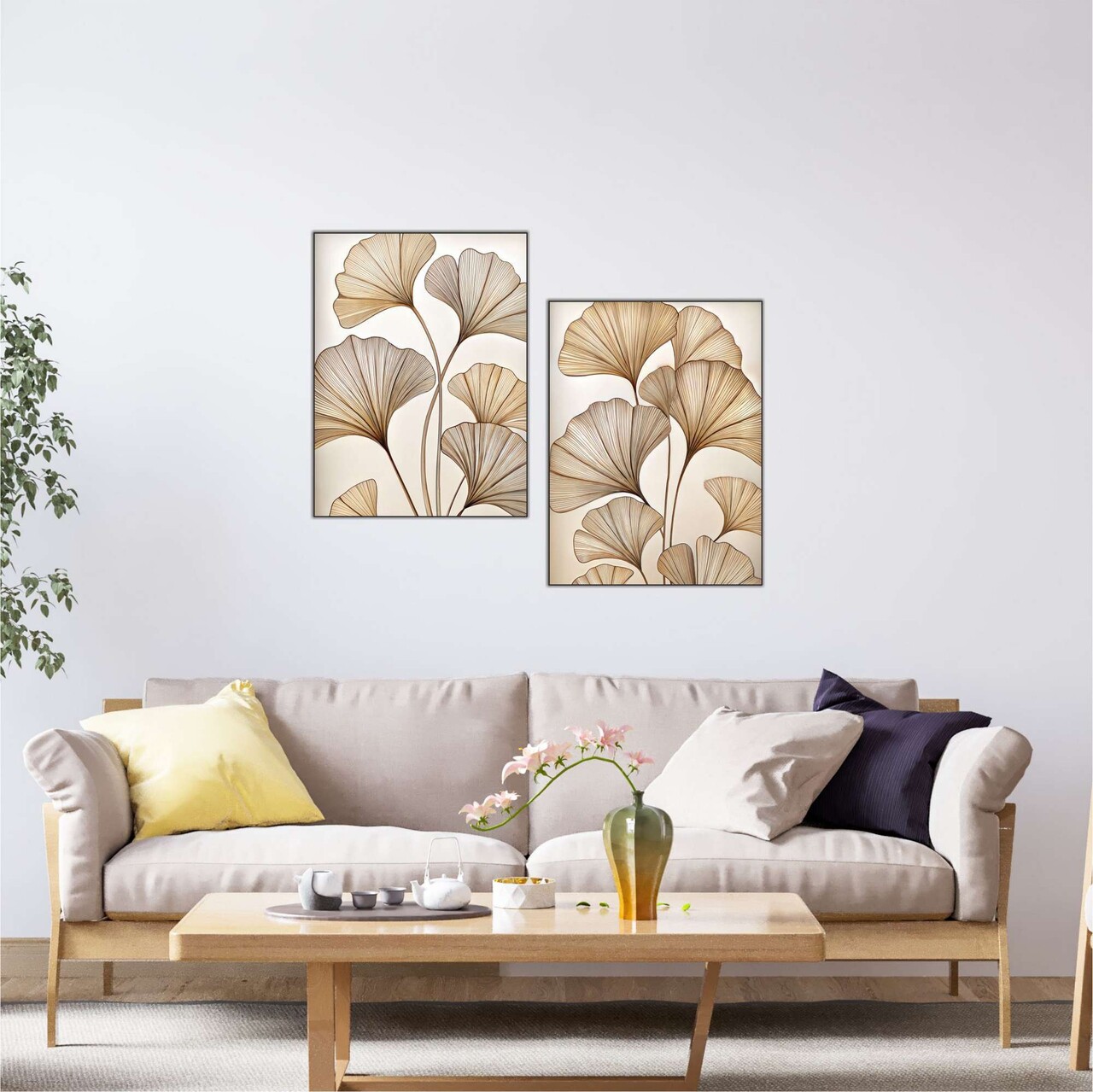 Tablou decorativ MDF (2 Pieces), Mdf, Imprimare digitala, Multicolor - view 3