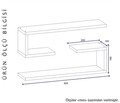 Raft pentru perete Jenika, Furny Home, 60x14.5x18 cm, alb