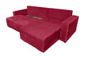 Coltar extensibil Verona Rosu 287x169x96 cm cu lada de depozitare