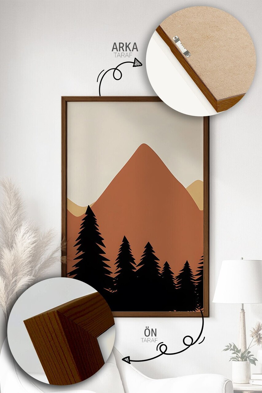 Tablou decorativ, Artvmodel28-Kahve, MDF, Multicolor — imaginea 2