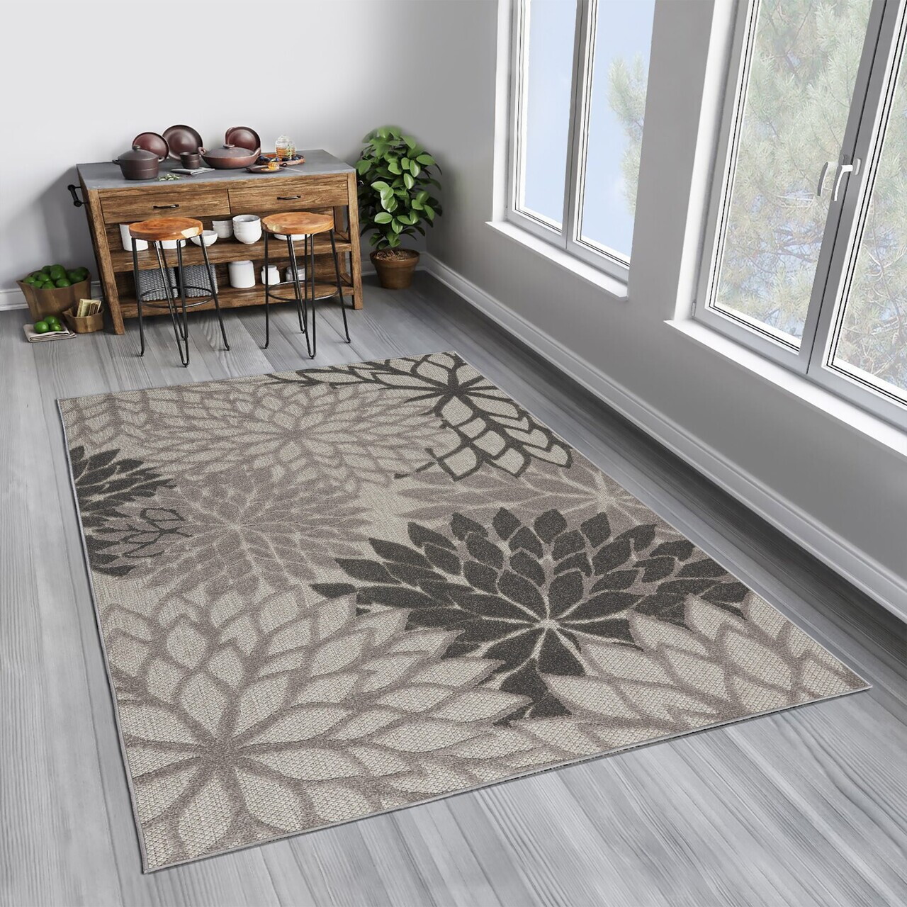 Covor Woopamuk259 140x220 cm BUMBAC/POLIESTER Gri