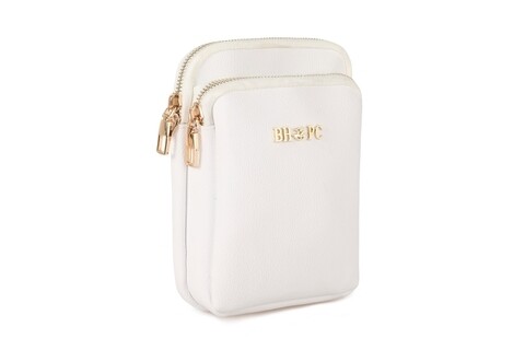 Geanta Beverly Hills Polo Club, 1102, piele ecologica, alb