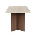 Masa, Nordure, Linza, 180x75x90 cm, PAL, Travertin / Nuc Milano