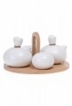 Oliviera Kosova, White Brown, Round, portelan, 5 piese