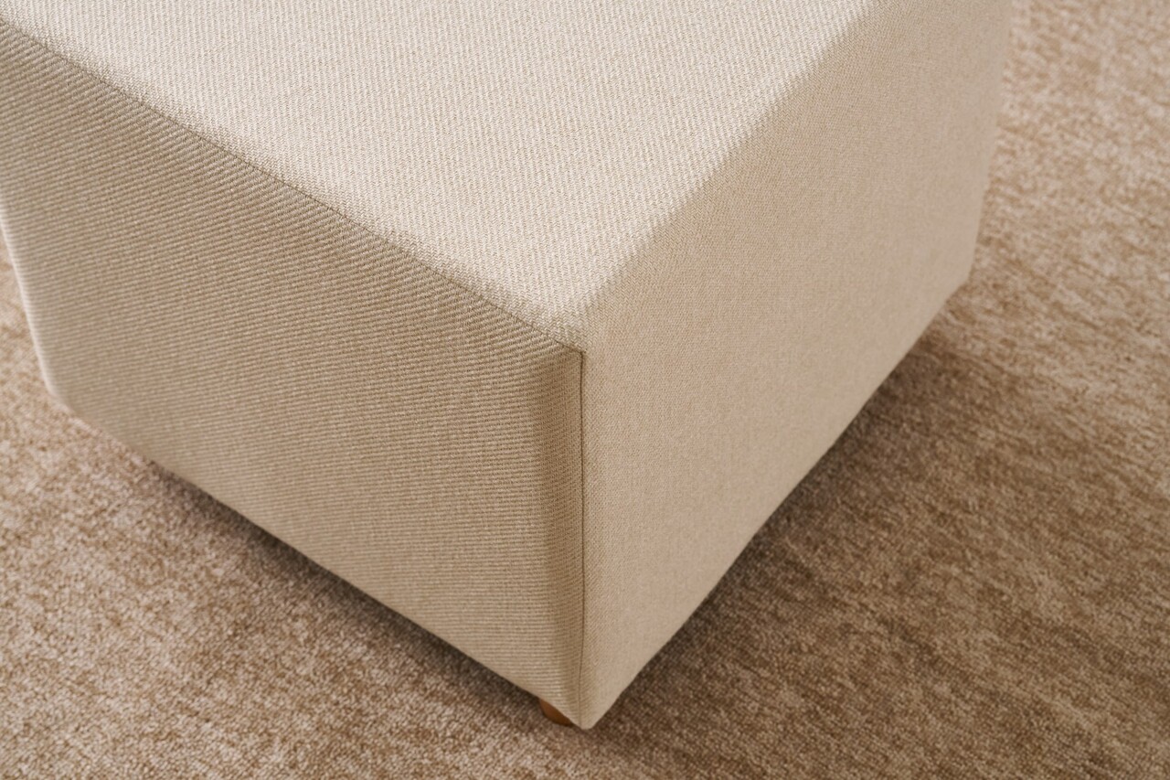 Taburet, Atelier del Sofa, 825BLC5169, Lemn, Crem - view 3