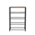 Pantofar, Puqa Design, Nancy, 30x72x109 cm, PAL, Pin Atlantic / Negru