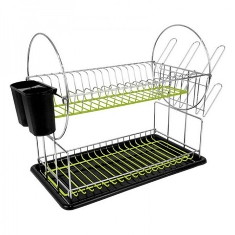 Scurgator de vase cu tava, confortime, 50x23.5x33 cm, otel inoxidabil/plastic