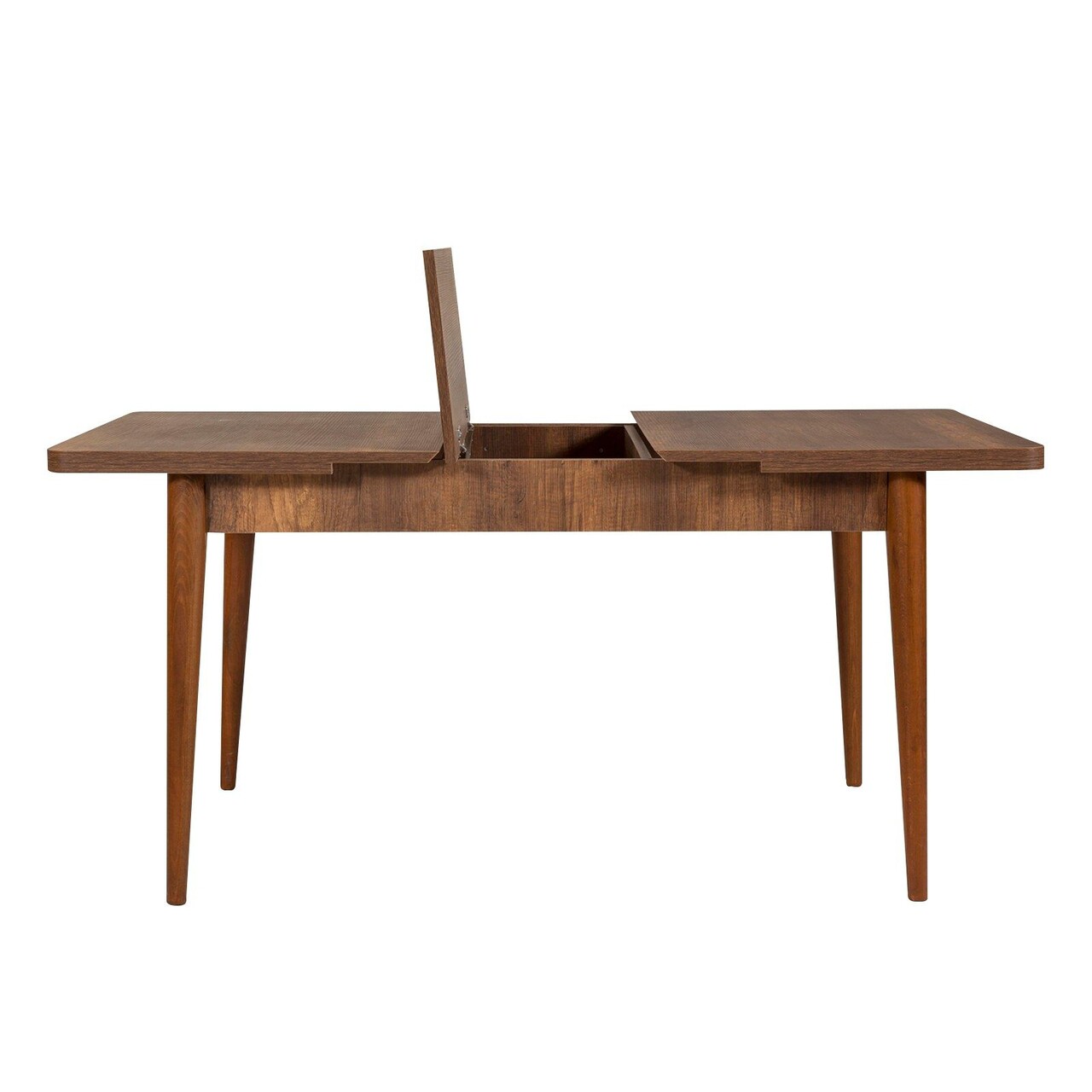 Set masa extensibila si scaune, Hanah Home, Vina 1048, Nuc / Albastru închis - imagine 7