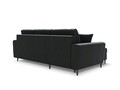 Coltar extensibil reversibil 4 locuri, Moghan, Micadoni Home, BL, 241x145x88 cm, catifea, gri inchis