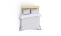 Lenjerie de pat dubla King(FR) Elegant, Cotton Box, 3 piese, 240x220 cm, bumbac satinat, alb