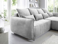 Coltar extensibil dreapta 4 locuri ELTAP, RT-03NU, Campo, 265x196x88 cm, lemn/poliester, gri deschis