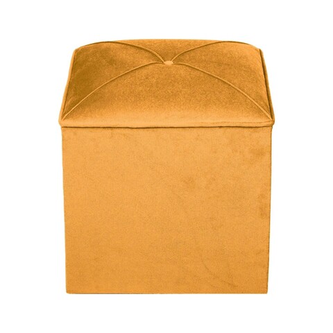 Taburet, Atelier del Sofa, 558ZEN1382, Frame: 100% SOLID FIR WOOD, Portocaliu