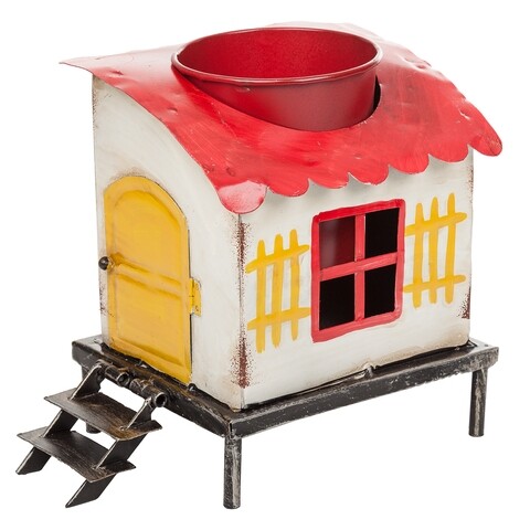 Ghiveci, House Flower, Creaciones Meng, 23x15x22 cm, fier