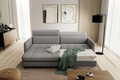 Coltar extensibil stanga 3 locuri ELTAP, LT-04RAQ, Gomsi, 228x165x100 cm, lemn/poliester, gri inchis