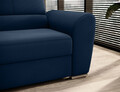 Coltar extensibil stanga 3 locuri ELTAP, LT-40LO, Siber, 270x186x93 cm, lemn/poliester, albastru inchis