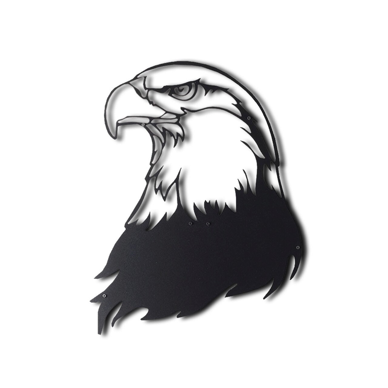 Decoratiune de perete, Noble Eagle, Metal, Dimensiune: 38 x 44 cm, Negru - 1 | YEO