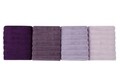 Set 4 prosoape de maini 406, Beverly Hills Polo Club, 50x90 cm, bumbac, mov