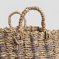 Set 2 cosuri de depozitare Maden, Homla, 28x28x26/32 cm / 25x25x24/30 cm, hartie, maro