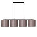Lustra, Opviq, 892OPV1501, Metal, Negru/Maro