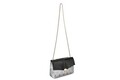 Geanta Beverly Hills Polo Club, 623, piele ecologica, gri/negru