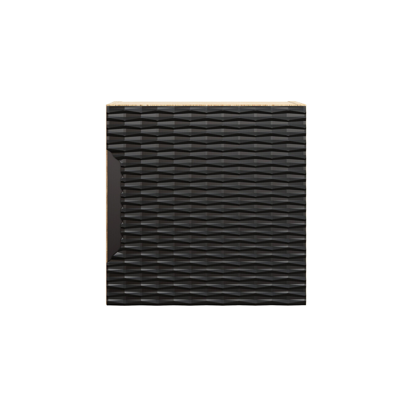 Dulap suspendat cu 1 usa, Ocean Black, Comad, 35x19x35 cm, MDF/PAL laminat, negru mat/stejar — imaginea 4