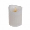 Set 4 lumanari cu LED cu telecomanda, 7 x 10 cm, parafina, alb