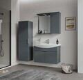 Dulap de baie cu chiuvetă, Hanah Home, Purus 80, Antracit mat