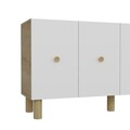 Consola, Olivia, Mono KB150 Bohem, Stejar Safir / Alb