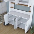 Dulap multifunctional, Rani, JE176, Alb/Maro