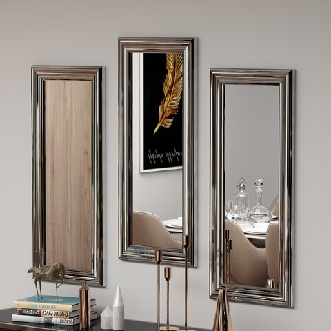 Set de oglinzi, Siam, Lavia, MDF , Argintiu