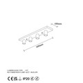 Lustra, Fulgor, 942FLG2505, Metal, Auriu